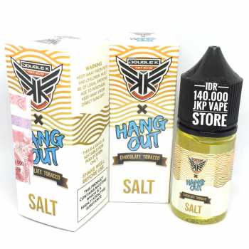 HANG OUT CHOCOLATE TOBACCO 30ML - SALTNIC PREMIUM LIQUID VAPE DOUBLE K