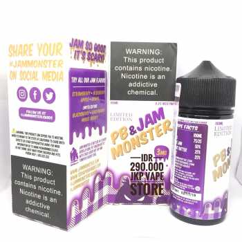 PB & JAM MONSTER GRAPE 100ML - PREMIUM LIQUID VAPE BY SS