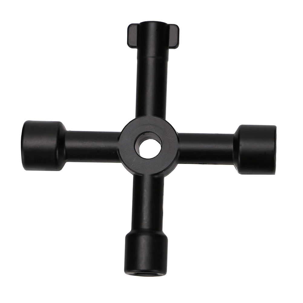 DIHAKI Kunci Pas 4in1 Universal Elevator Cross Triangle Key - LXX3116