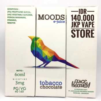 MOODS TOBACCO CHOCOLATE 60ML - PREMIUM LIQUID VAPE BY JUICE HEAVEN