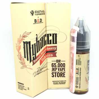 MY BACCO STRAWBERRY 15ML - SALTNIC PREMIUM LIQUID VAPE BY ZAENAL BED
