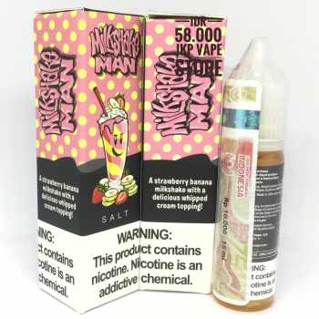 Milkshake Man Salt 15ml - Strawberry Banana Milkshake