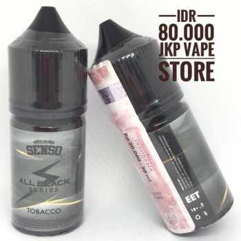 SENSO ALL BLACK TOBACCO 30ML - PREMIUM LIQUID VAPE BY SENSOLIQUID