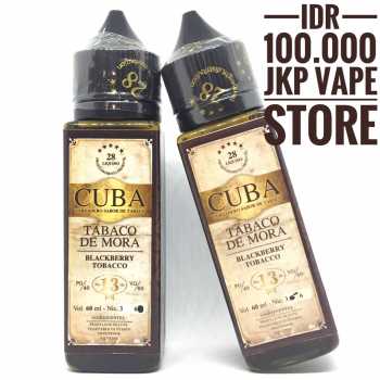 CUBA BLACKBERRY TOBACCO 60ML - PREMIUM LIQUID VAPE BY 28 DISTRIBUTION