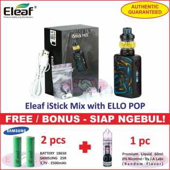 Eleaf iStick Mix with ELLO POP 160W Vaporizer Kit - Siap Ngebul
