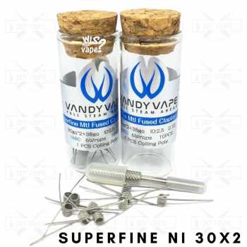 VANDY VAPE SUPERFINE MTL FUSED - Ni80 30x2/38 -COIL AUTHENTIC FOR VAPE