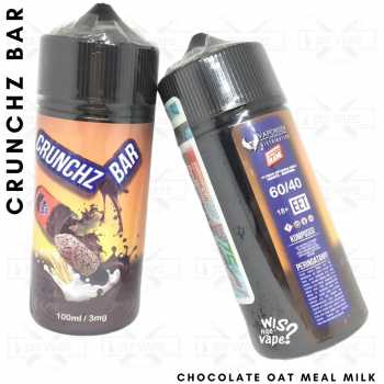 Crunchz Bar 100ml - Oat Choco Liquid Vape Freebase - 3mg