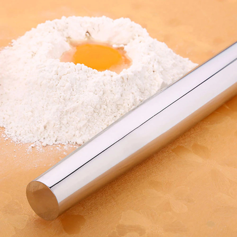 NewFeeling Roller Adonan Kue Rolling Dough Baking Tool Stainless Steel - JJ3874