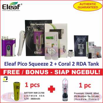 PROMO Pico Squeeze 2 with Coral 2 Battery Authentic - Siap Pakai