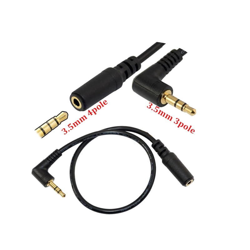 OLLIVAN Kabel Audio AUX 3.5mm 4Pole to 3Pole 18cm - AV119