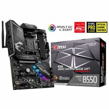 MSI MPG B550 GAMING EDGE WIFI AMD B550 AM4 DDR4 ATX Motherboard