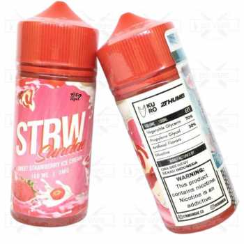 STRW Sundae Strawberry Ice Cream 100ml - Liquid Vape Freebase