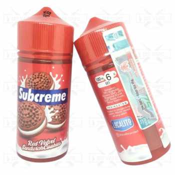 Subcreme Red Velvet Sandwich Cookies 100ml - Liquid Vape Freebase - 3m