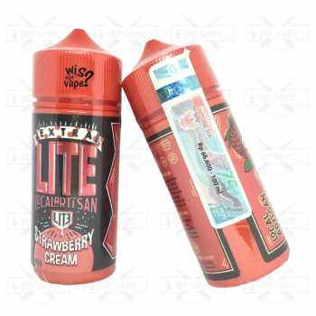 Extra Lite Strawberry Cream 100ml - Liquid Vape Freebase