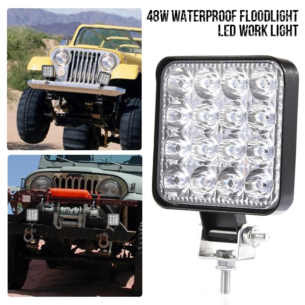TaffLED Lampu Sorot Tembak Mobil LED Floodlight Cool White IP68 48W - D841