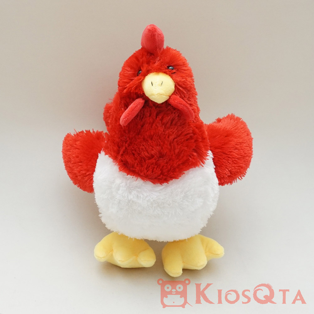 boneka ayam lucu merah putih bisa bersuara medium NOV