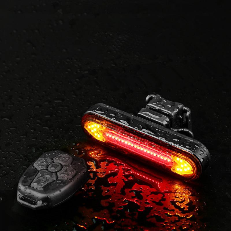 Machfally Lampu Belakang Sepeda COB LED Bike 500mAh with Remote - BK600