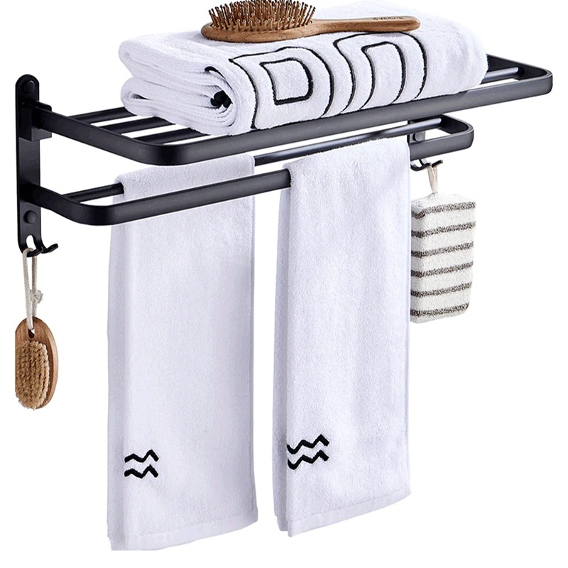 XUANXIN Rak Dinding Kamar Mandi Gantungan Handuk Double Layer - B04-1