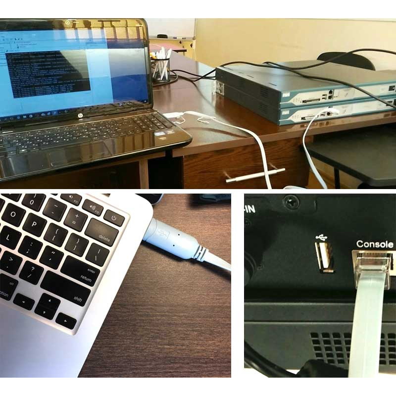 Prolific Kabel USB RS232 to RJ45 1.8M for Cisco Huawei Server Router - PL2303RA