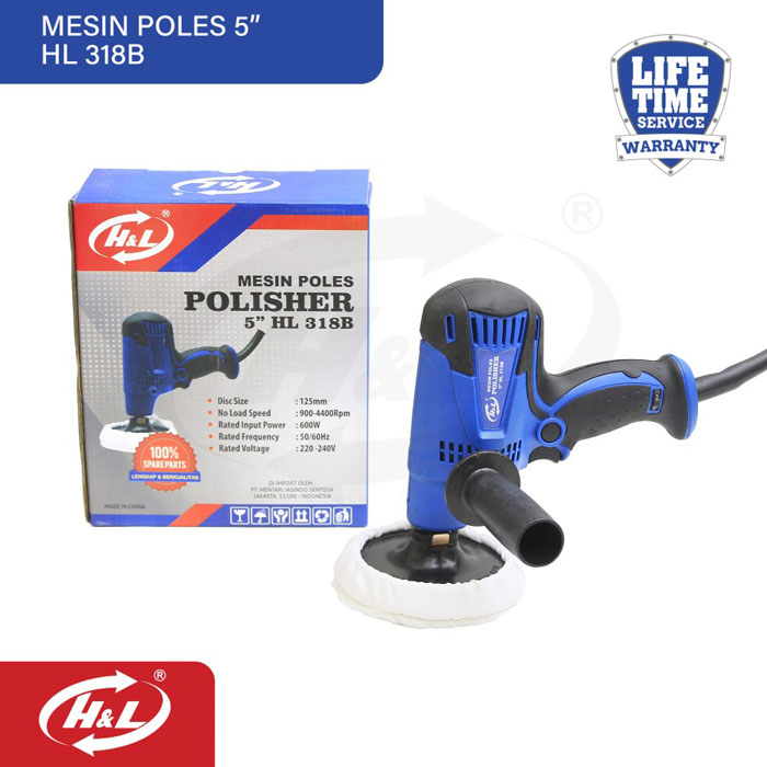 HL 318B Mesin Poles 5 Inch Polisher