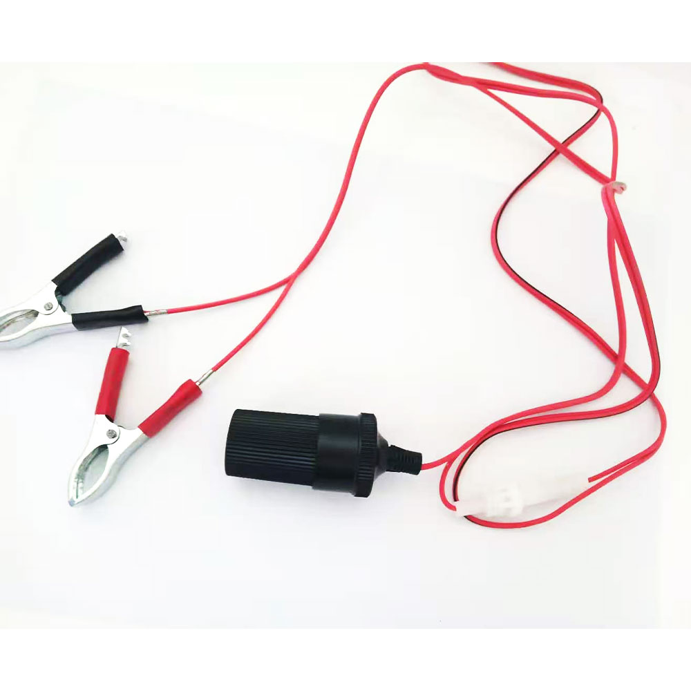 HYK DIY Terminal Clip On Aki Mobil Cigarette Plug 12V 1.5M - A3381