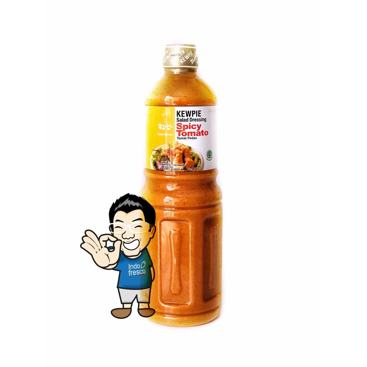 Jual Kewpie Salad Dressing Spicy Tomato Saus Tomat Pedas 1 L
