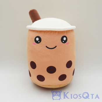 boneka boba bubble tea coklat krem lucu medium