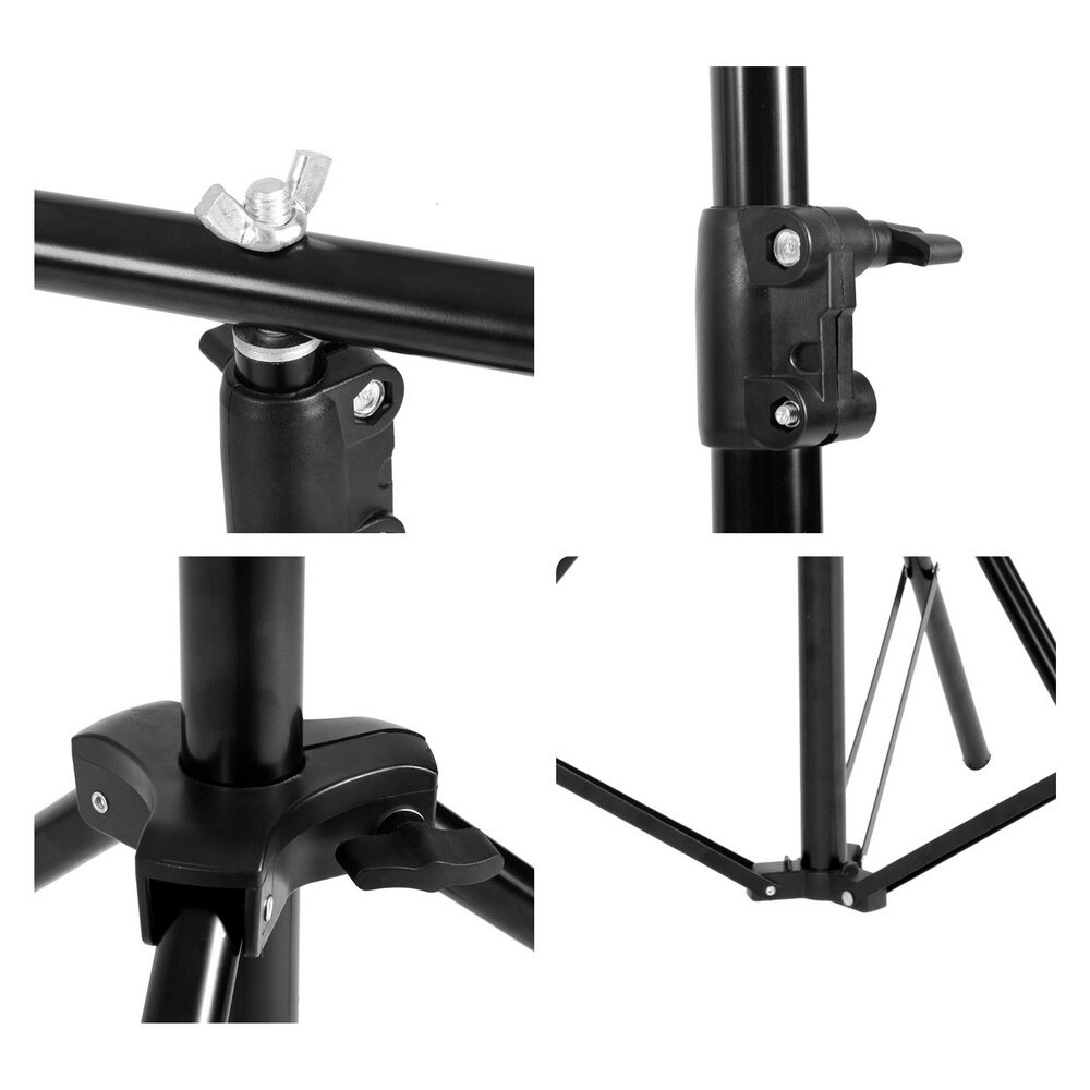 TaffSTUDIO Tripod T Backdrop Studio 150x200cm with 4 Clamp - DD-111