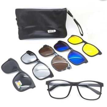 Kacamata Sunglasses Magnet 5 In 1 Ukuran Besar
