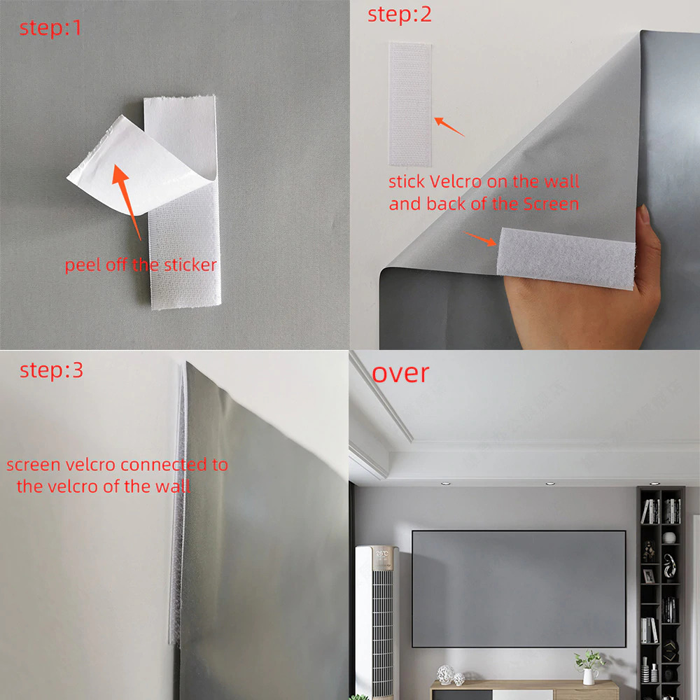 TaffSTUDIO Kain Layar Proyektor Anti-Light Ambient Screen Curtain 16:9 - L21