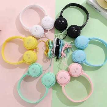 Jual LIGER J-18 Handsfree Headset Headphone Macaron Cartoon With