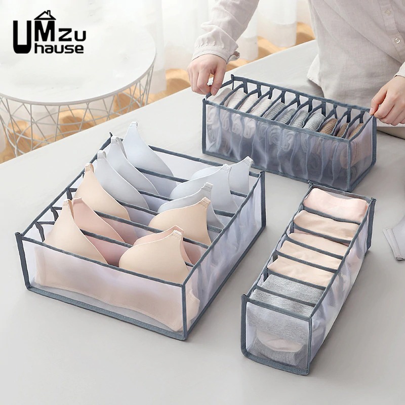 UMZuhause Kotak Sekat Pakaian Organizer Storage Bra Box 7 Grid - M1467