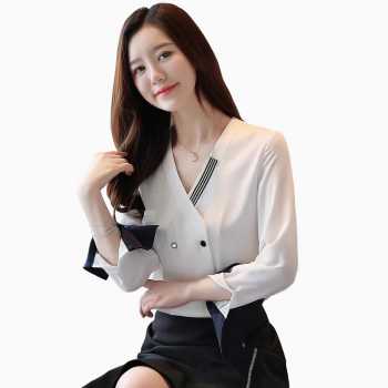 Jual Kemeja Lengan Panjang Wanita Gaya Korea Model Terbaru