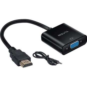 Jual Kabel Converter Nisuta Mikuso CBL 018 HDMI To VGA Audio