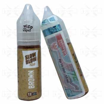 SLOW BLOW SLIM BROWN 15ML - SALTNIC PREMIUM LIQUID BY SAS