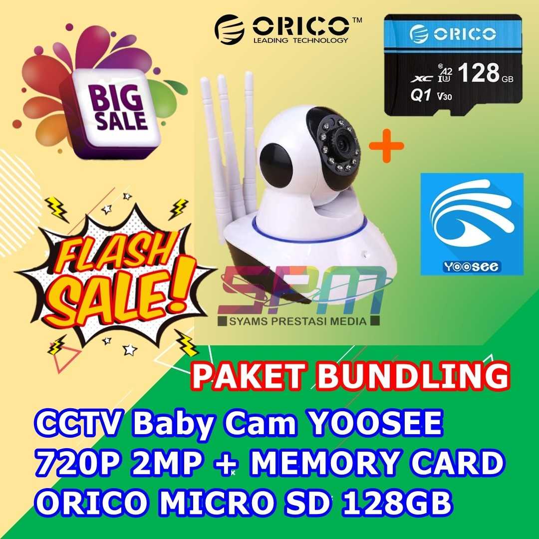 Jual CCTV Baby Cam YOOSEE 720P 2MP + MEMORY CARD ORICO MICRO SD