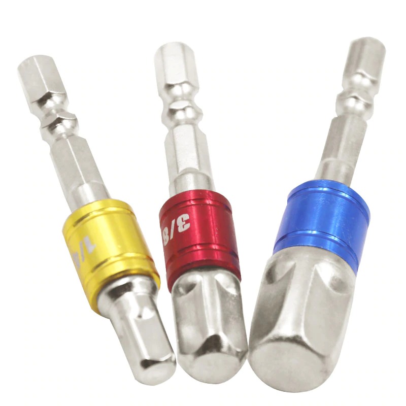 JIGONG Mata Obeng Adaptor Drill Bits Hex Shank 1/4 3/8 1/2 Inch 3 PCS - LK006