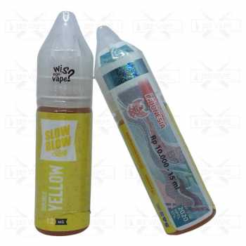 SLOW BLOW SLIM DOUBLE YELLOW 15ML - SALTNIC PREMIUM LIQUID BY SAS