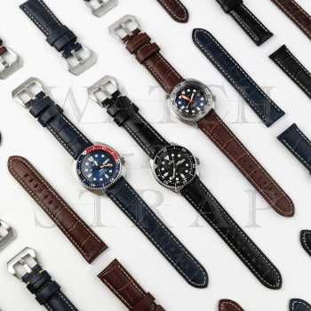 Tali Jam Tangan Kulit Vintage Genuine Padded Leather Strap PCRO1