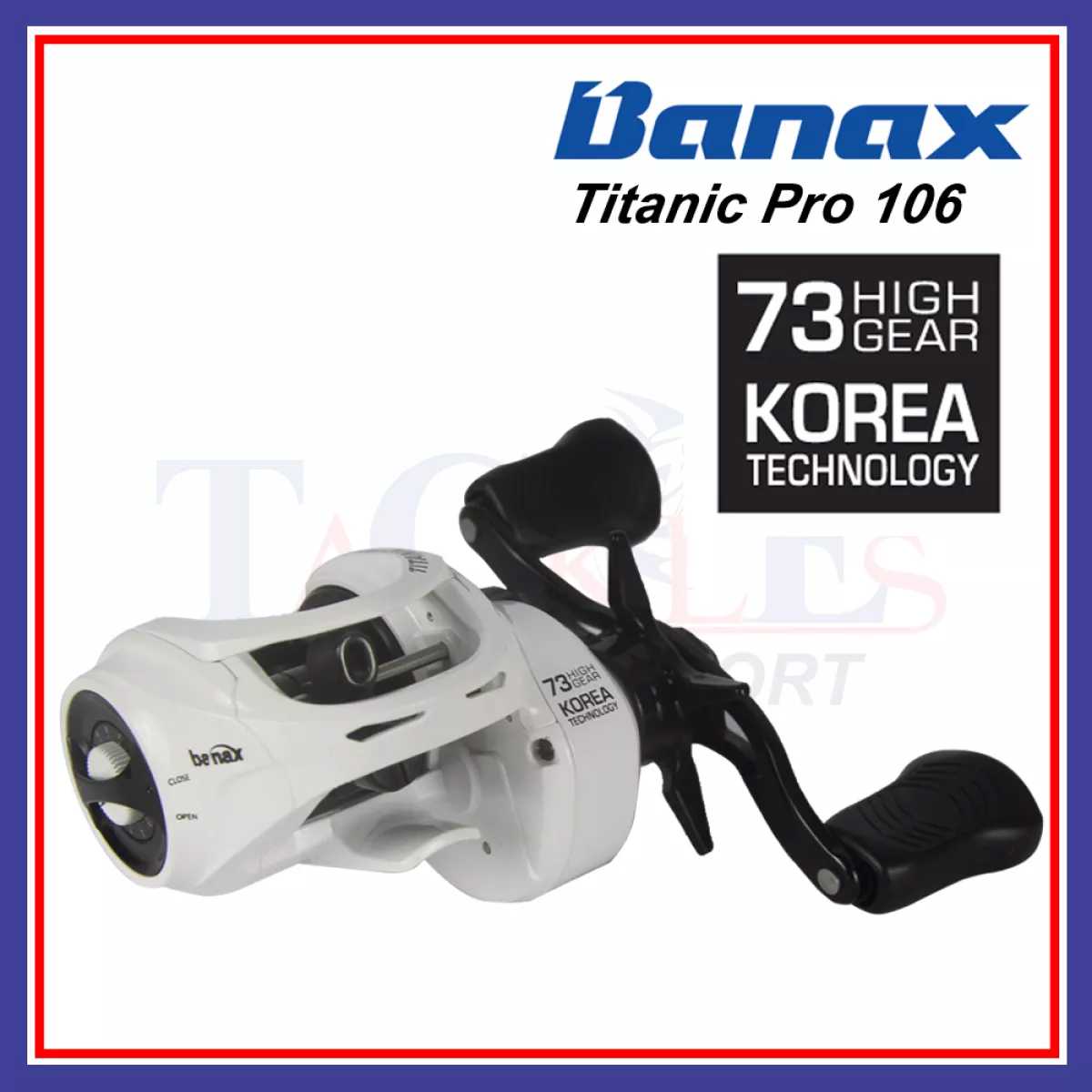 Jual Banax Titanic Pro 106 Baitcasting Bait Cast Fishing Reel