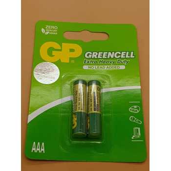 GP BATERAI GREENCELL AAA 2PCS ( GP original di lengkapi hologram )