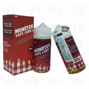 JAM MONSTER STRAWBERRY 100ML BONUS COTTON BACON BIT | PREMIUM E LIQUID
