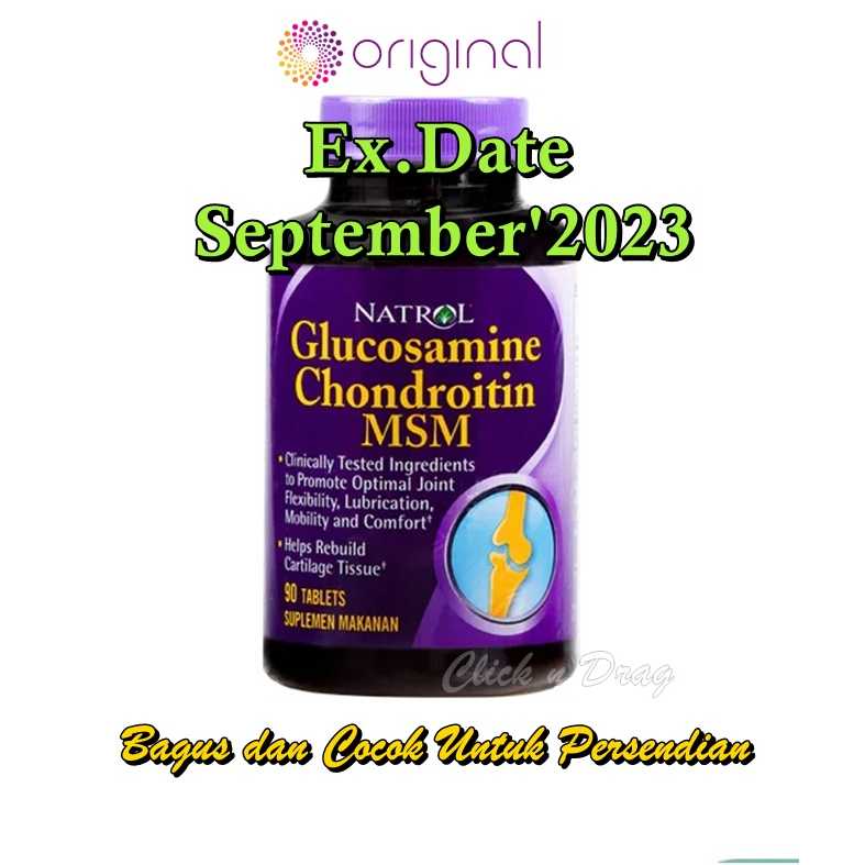 Jual Natrol Glucosamine Chondroitin MSM Isi 90 Tablet Original