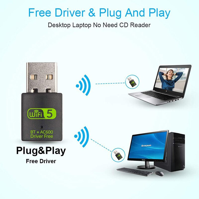 Comfast Mini USB WiFi Bluetooth 2in1 Dongle Dual Band 802.11AC 600Mbps - K605
