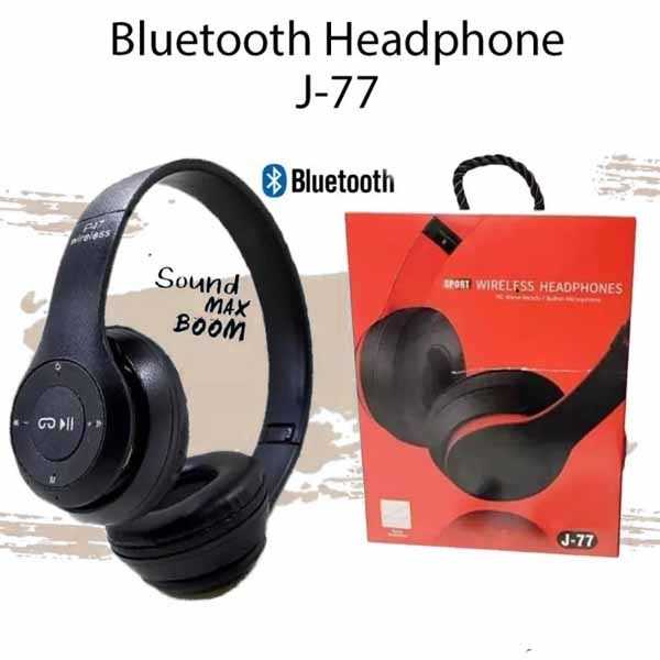 Jual J-77 Handsfree Bluetooth Headphone 