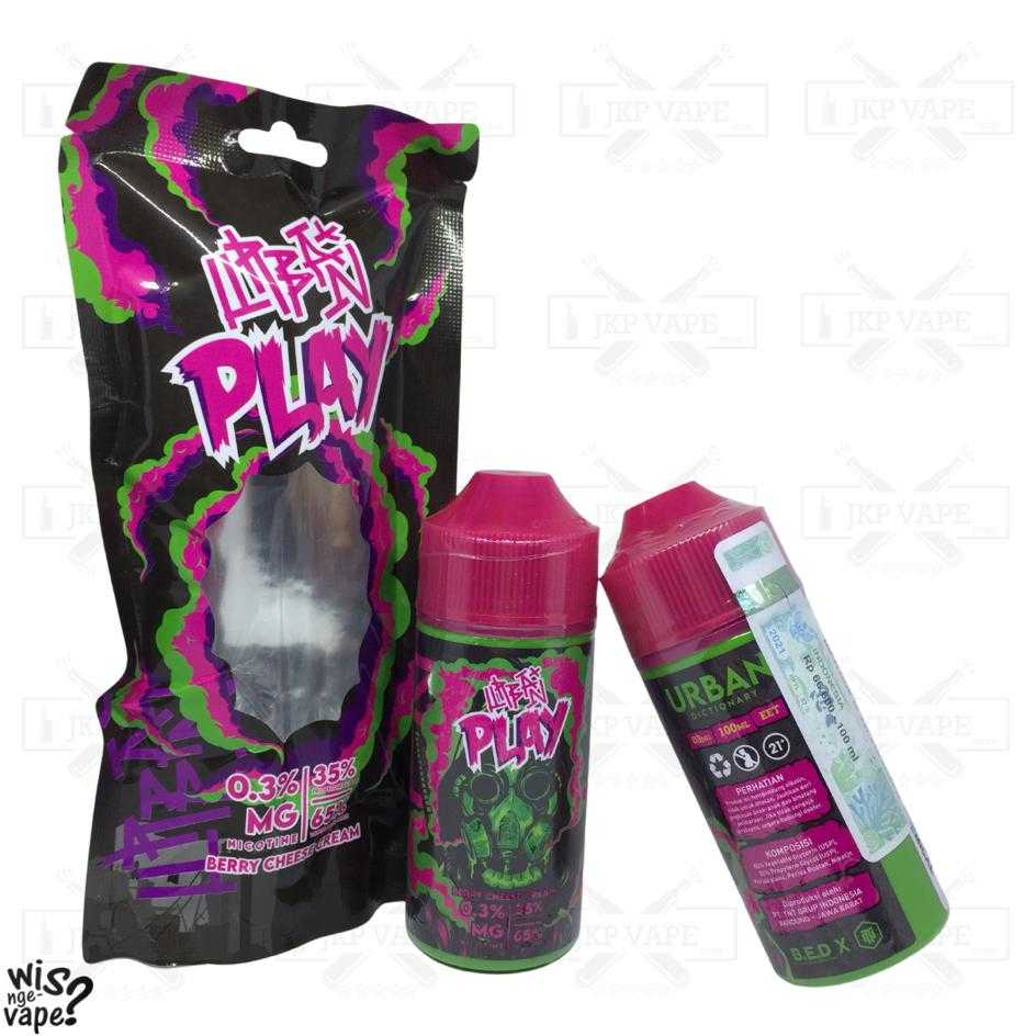 Jual Urban Play Berry Cheese Cream 100ML Liquid Freebase Vape
