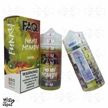 FAQ Funky Monkey 100ml - Banana Strawberry and Kiwi