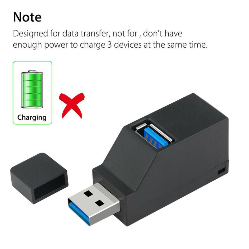 SIFREE Mini USB Hub Super Speed USB 3.0 3 Ports Upward - ZG163