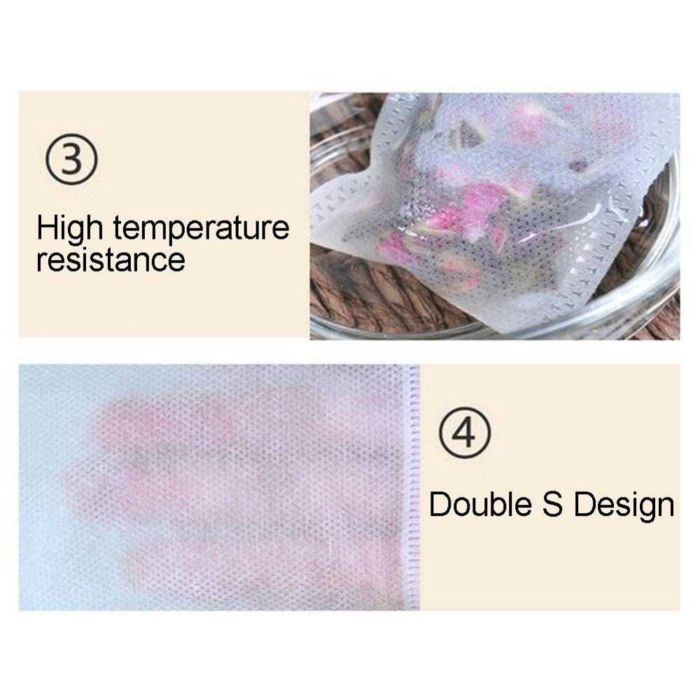 One Two Cups Kantong Teh Filter Saringan Tea Bag Disposable 100 PCS - M100 - Gambar 5