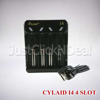 Charger Baterai 18650 Cylaid I4 4 Slot [Authentic]